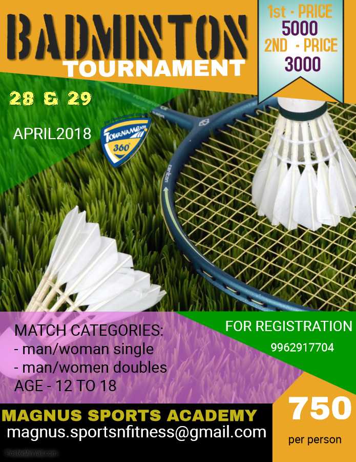 Badminton Tournament in Chennai 2018